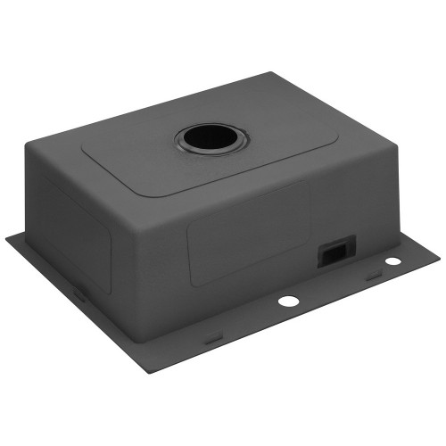 Комплект кухонна мийка Kroner Schwarze-6050HM PVD + змішувач Ersel-GRP03393BLK + дозатор Spender-026