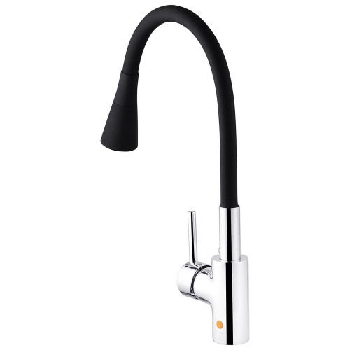 Комплект кухонная мойка Kroner Gebürstet-6050HM + смеситель Küche-C031BLK + дозатор Spender-016