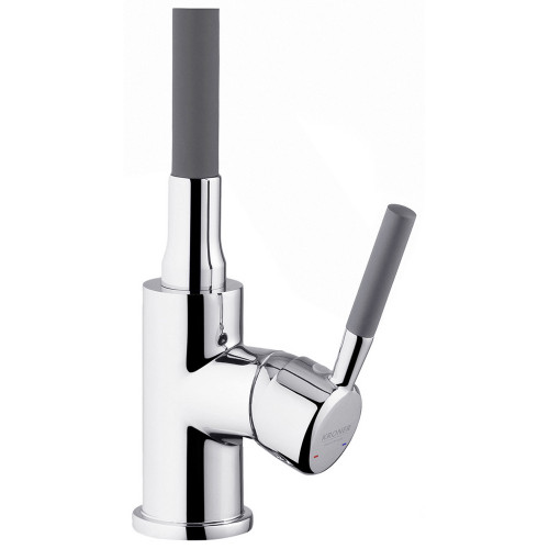 Комплект кухонная мойка Kroner Derby-6050HM Brush + сушилка для посуды Kroner Matte-GRA4333-2 + смеситель Kuche-C132GRA + дозатор Spender-016