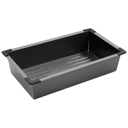 Комплект кухонна мийка Kroner Schwarze-6350HM PVD + змішувач Edelstahl Klassisch-PVD03817BLK + дозатор Spender-026