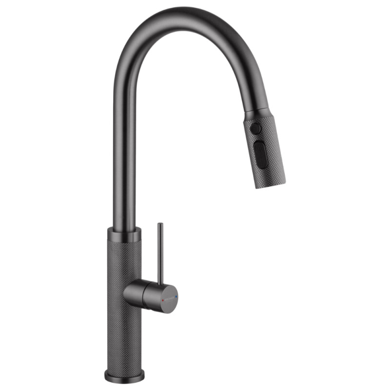 Смеситель для кухни с выдвижным изливом Kroner KRP Edelstahl Berg - GRP030-T