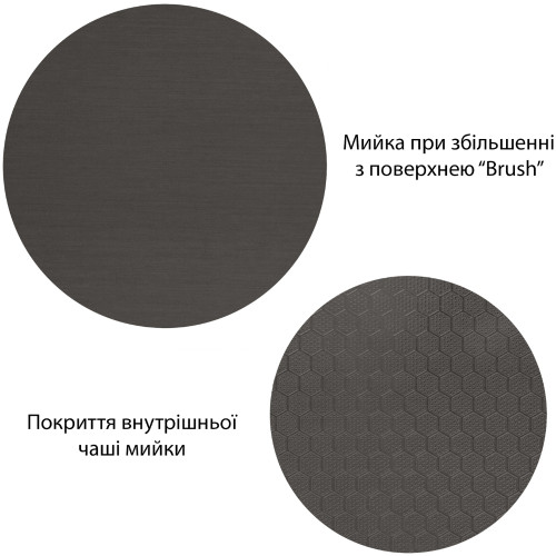 Кухонна мийка Kroner KRP Schwarze - SET7545F4HM PVD (3.0/0.8 мм)