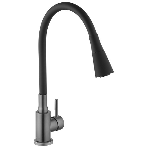 Змішувач для кухні Kroner KRP Edelstahl Klassisch - PVD031BLK