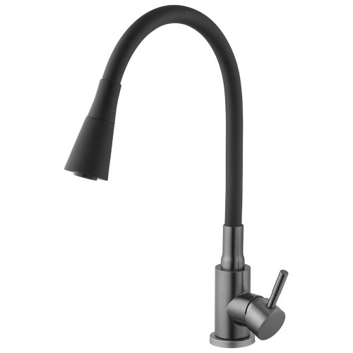Змішувач для кухні Kroner KRP Edelstahl Klassisch - PVD031BLK