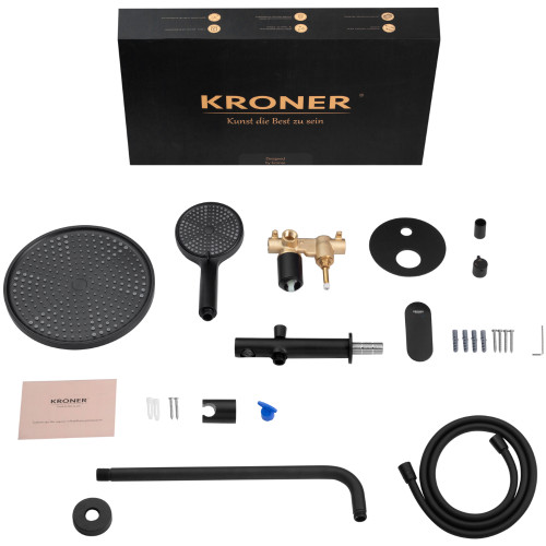 Душова система прихованого монтажу на три споживача Kroner Element 211335A-3801