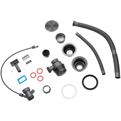 Кухонна мийка Kroner KRP Schwarze - SET7545F3HM PVD (3.0/0.8 мм)