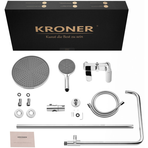 Душова система на три споживача (з виливом) Kroner Element 211318-0101