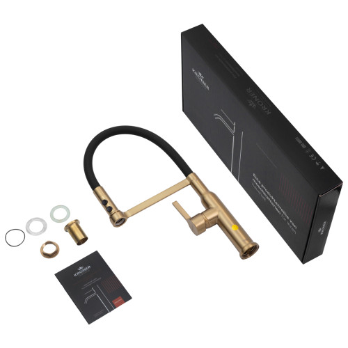Змішувач для кухні Kroner KRP Ersel - GBG03112BLK