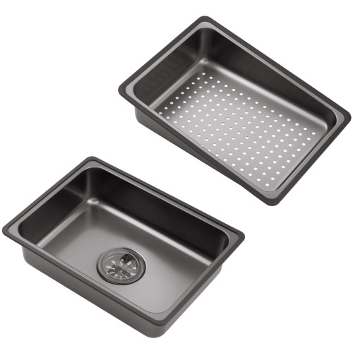 Кухонна мийка Kroner KRP Schwarze - SET7545F4HM PVD (3.0/0.8 мм)