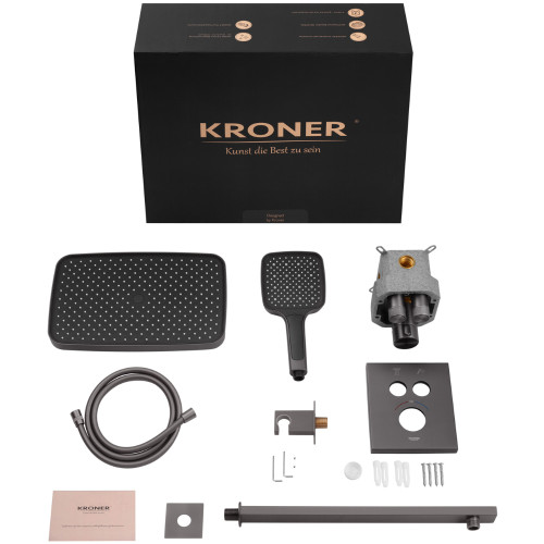 Душова система прихованого монтажу термостатична на два споживача Kroner Element Thermo 211461-5301