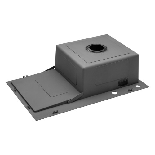 Комплект мойка для кухни интегрированная Kroner KRP PVD Schwarze - 7849RHM с корзиной для сушки и дозатором