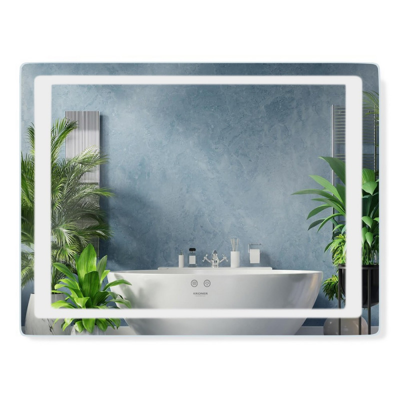 Зеркало Kroner KRP Spiegel HR2 - 8060 с LED - подсветкой и антизапотеванием