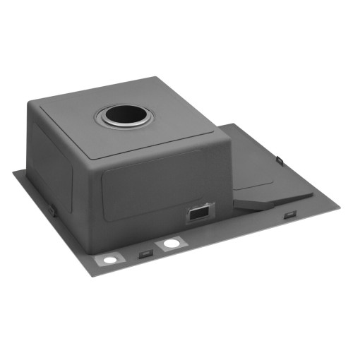 Комплект мойка для кухни интегрированная Kroner KRP Gebürstet - 6350LHM с корзиной для сушки и дозатором