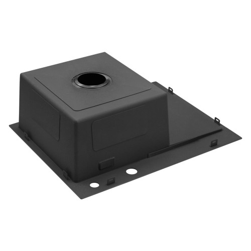 Комплект мойка для кухни интегрированная Kroner KRP Schwarze - 6350LHM PVD с корзиной для сушки и дозатором