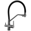 Смеситель для кухни с подключением к фильтру Kroner KRP Edelstahl Klassisch - PVD03817BLK