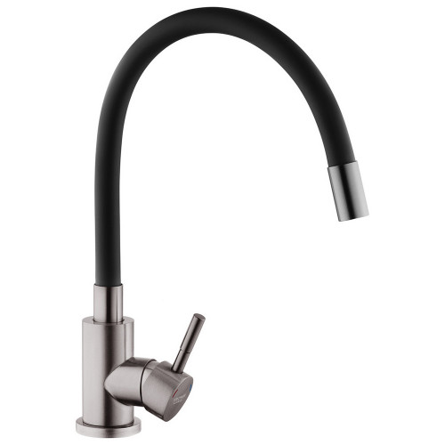 Змішувач для кухні Kroner KRP Edelstahl Klassisch - PVD035BLK