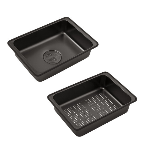 Кухонная мойка Kroner KRP Schwarze - SET7546ARTHM PVD
