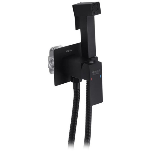 Смеситель с гигиеническим душем Kroner KRP Edelstahl Kubus - SCH053