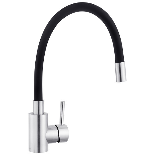 Змішувач для кухні з гнучким виливом Kroner KRP Edelstahl Klassisch - ESG035BLK