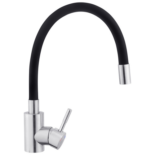 Змішувач для кухні з гнучким виливом Kroner KRP Edelstahl Klassisch - ESG035BLK