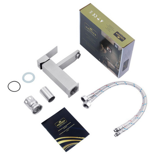 Смеситель для раковины Kroner KRP Edelstahl Kubus - ESG010