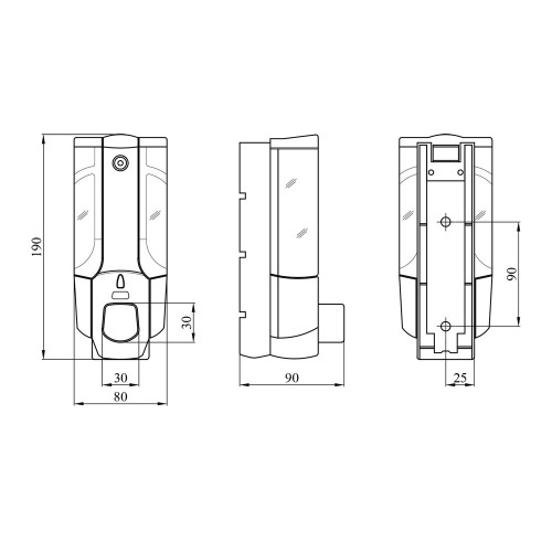 Дозатор для жидкого мыла Kroner KRM Rizze - ACP403