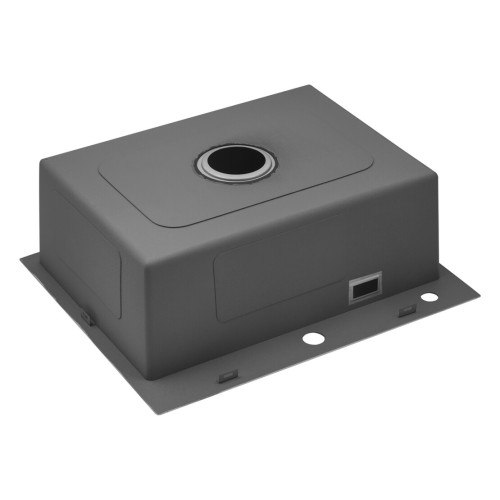Комплект мойка для кухни интегрированная Kroner KRP Gebürstet - 6050HM с корзиной для сушки и дозатором
