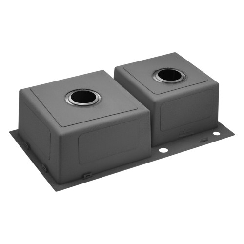 Комплект мойка для кухни интегрированная Kroner KRP PVD Schwarze - 7843ZHM с корзиной для сушки и дозатором