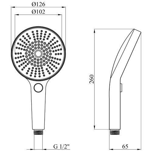 Лійка для ручного душу Kroner Element 2801552915Z-3801