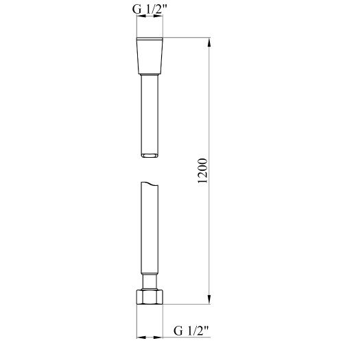 Шланг для душа Kroner KRM - SCH608 Anti-Twist  120 см