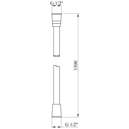 Шланг для душу Kroner Element 2860912900Z-0101