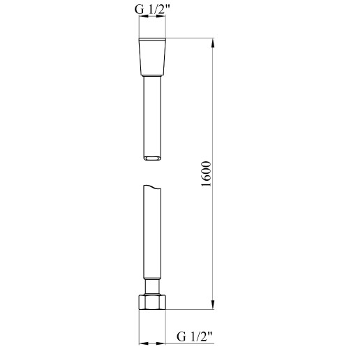Шланг для душа Kroner KRM - SCH607 Anti-Twist 160 см