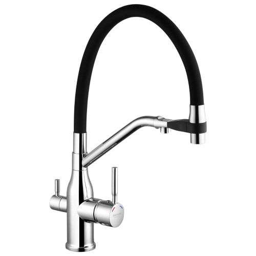 Змішувач для кухні з підключенням до фільтру Kroner KRP Kuche - C03816BLK
