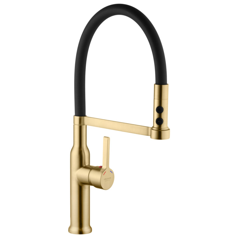 Смеситель для кухни Kroner KRP Ersel - GBG03112BLK