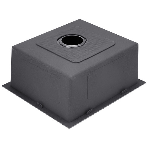 Комплект кухонная мойка Kroner Schwarze-4545HM PVD + смеситель Edelstahl Klassisch-SCH035PVD + дозатор Spender-026
