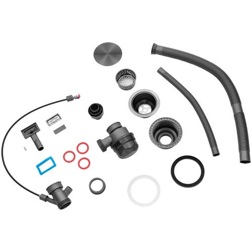 Кухонная мойка Kroner KRP Schwarze - SET7545F3HM PVD (3.0/0.8 мм)