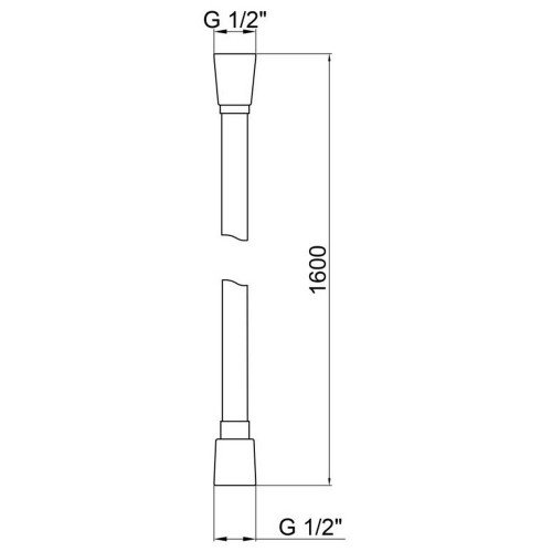 Шланг для душа Kroner KRM - C607 Anti - Twist 160 см
