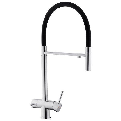 Смеситель для кухни с подключением к фильтру Kroner KRP Edelstahl Klassisch - ESG03815BLK