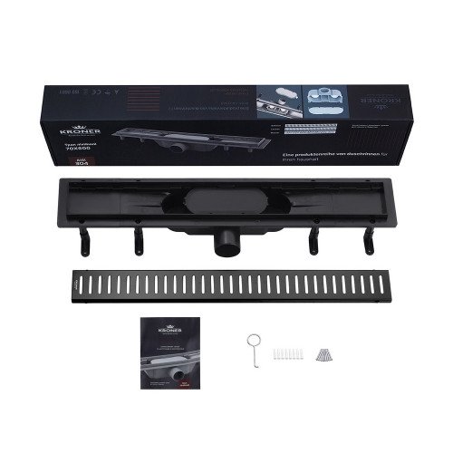 Трап линейный Kroner KRP Harz SCH60 Sektion Schwarz