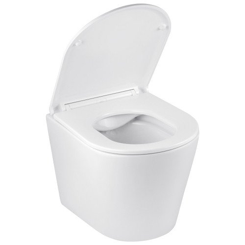 Унитаз подвесной Kroner Armada WHI513636 RIMLESS безободковый с сиденьем Slim Duroplast / Soft - close / Quick relase