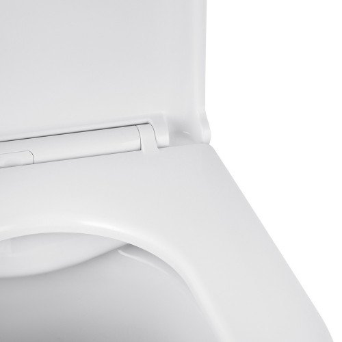 Унитаз подвесной Kroner Armada WHI513636 RIMLESS безободковый с сиденьем Slim Duroplast / Soft - close / Quick relase