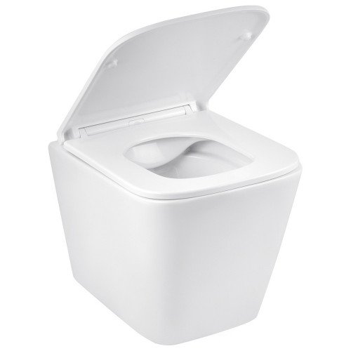 Унитаз подвесной Kroner Eifel WHI493436 RIMLESS безободковый с сиденьем Slim Duroplast / Soft - close / Quick relase