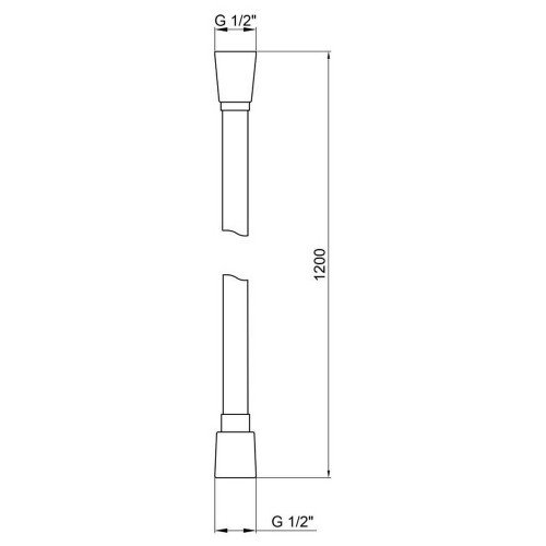 Шланг для душа Kroner KRM - C608 Anti - Twist 120 см