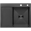 Кухонна мийка Kroner KRP Schwarze - 6350RHM PVD