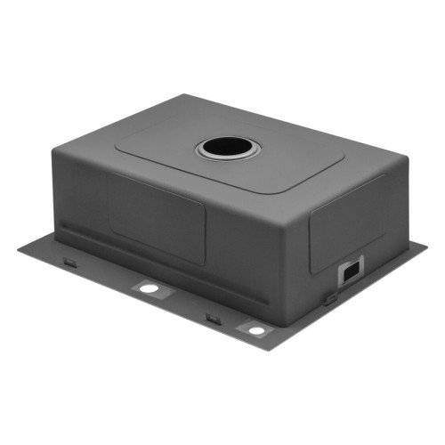 Комплект мойка для кухни Kroner KRP Gebürstet - 6350HM с корзиной для сушки и дозатором