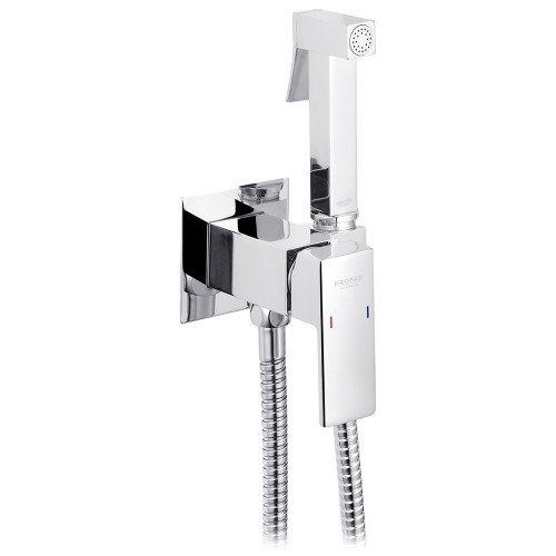 Набор 2в1 унитаз Kroner Harz WHI493736 + гигиенический душ Kroner KRP Bidet - C083
