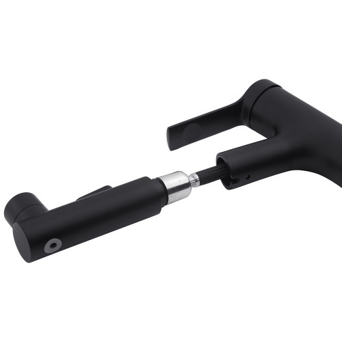 Смеситель для раковины с выдвижным изливом Kroner KRP Edelstahl Klassisch - SCH030 - T