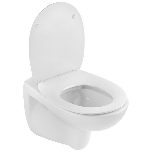 Унитаз подвесной Kroner Oker WHI533536 RIMLESS безободковый с сиденьем