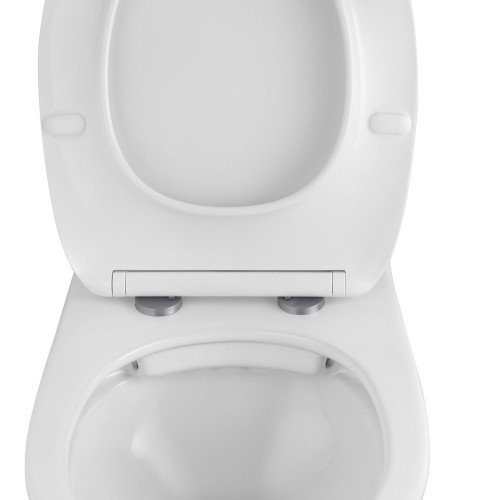 Унитаз подвесной Kroner Oker WHI533536 RIMLESS безободковый с сиденьем