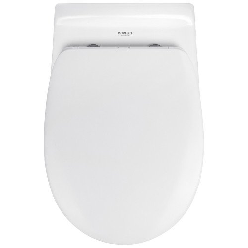 Унитаз подвесной Kroner Oker WHI533536 RIMLESS безободковый с сиденьем